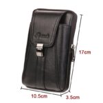 Men's Small Waist Bag Belt Mobile Phone Bag Vertical Multi-functional Mini Retro Cowhide - Image 5