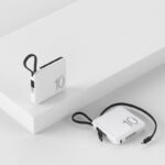 Mini Power Bank Large Capacity Small And Ultra-thin With Cable Portable Power Source - Image 2