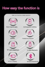 Speaker Signal Strong Stereo Portable Radio - Image 9