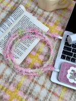 Original Plush Cherry Blossom Powder Data Cable - Image 10