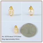18K Gold Inlaid Pearl Shell Dapeng Bird Skull Pendant - Image 7