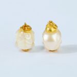 18K Gold Inlaid Pearl Shell Dapeng Bird Skull Pendant - Image 8