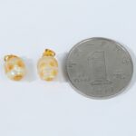 18K Gold Inlaid Pearl Shell Dapeng Bird Skull Pendant - Image 10