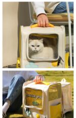 Game Console Retro Style Pet Cat Bag Portable Out Backpack Foldable Large Capacity Dogs And Cats Travel Nest - Image 9