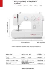 Automatic Multi-function Household Foot Pedal Sewing Machine Desktop With Overlock - Image 3