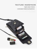 Women's Leather Mini Women's Bag Classic Mobile Phone Bag Messenger Bag - Image 10