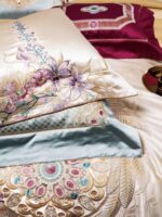 140s Silk Cotton Long-staple Cotton Embroidery Four Piece Home Textiles Set - Image 8
