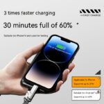 Keychain Four-in-one 60W Fast Charge Portable Short Data Cable - Image 4