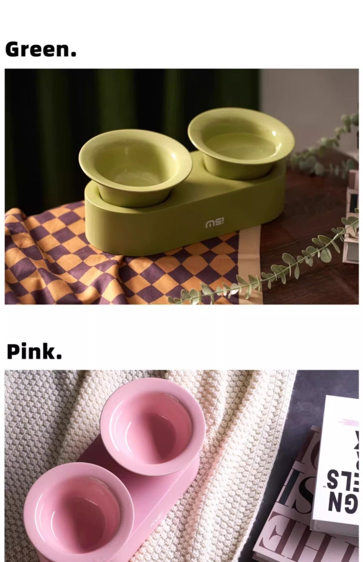 Cat Dog Ceramic Double Bowl - Image 7