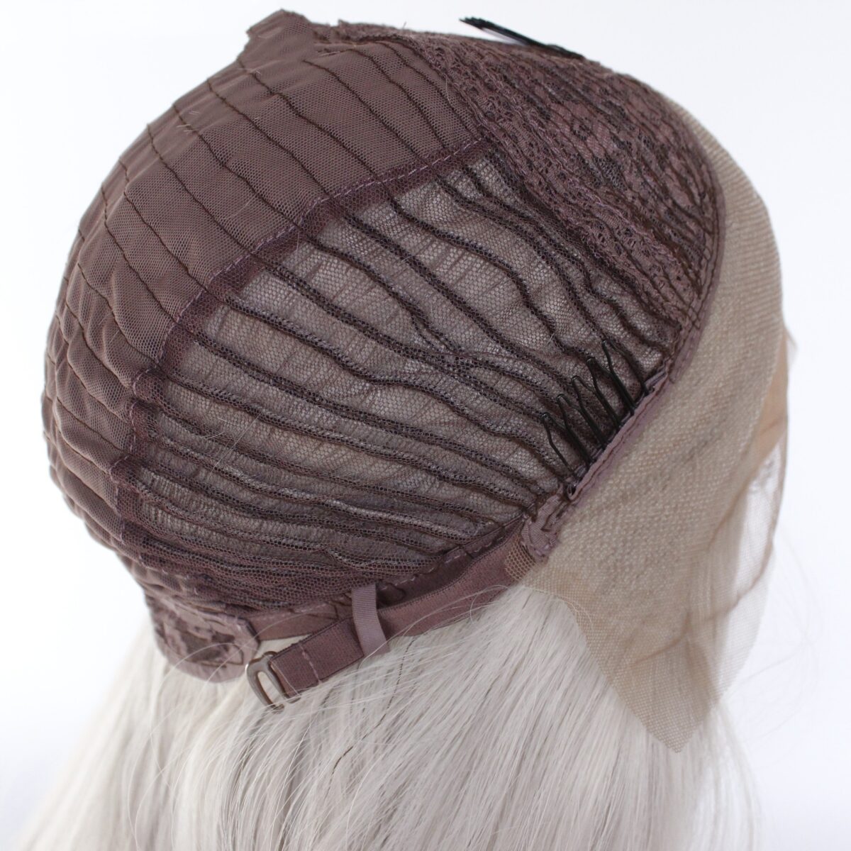 Front Lace Full Top Wig Head Cover Fashion Middle Point - Image 8