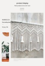 Room Decoration Cotton Rope Woven Tapestry - Image 9