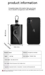 Men's Multi-functional High-grade Genuine Leather Keychain Card Holder Large Capacity Storage Fantastic - Image 10