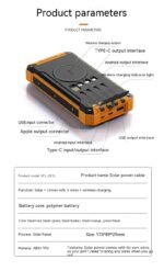 Home Wireless Charging Solar Portable Power Source - Image 9