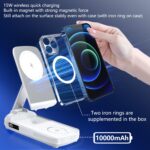 Three-in-one Magsafe Wireless Fast Charging Folding Mobile Phone Magnetic Bracket Vertical Power Bank - Image 6
