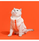 Winter Warm Pet Kitten Turtleneck Zipper Velvet Vest Winter Cold Vest - Image 9