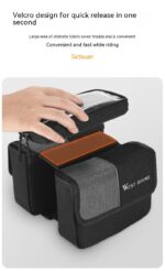 Bilateral Tube Touch Screen Saddle Bag - Image 10