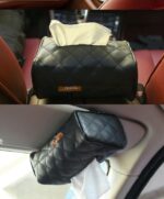 Sun visor chair back-mounted car interior tissue box creative car supplies paper towel set tray cute - Image 2
