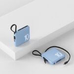 Mini Power Bank Large Capacity Small And Ultra-thin With Cable Portable Power Source - Image 3
