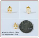 18K Gold Inlaid Pearl Shell Dapeng Bird Skull Pendant - Image 2
