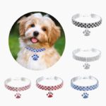 Pet Collar With Diamonds, Mixed-color Cat And Dog Supplies, Cat Claws, Elastic Cat And Dog Necklace Jewelry - Image 2