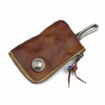 Hand-worn Vegetable-tanned Leather Key Case - Image 8