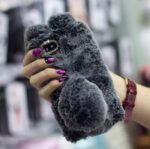 Fluffy Bunny Rabbit Fur Silicone Phone Cases - Image 8