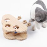 Cat Scratcher And Toy, Cat Pop Up Toy, Cardboard Cat Scratcher With Whack A Mole For Cats, Cat Whack A Mole Toy, Interactive Cat Toys For Bored Indoor Adult Cats - Image 4
