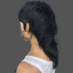 Full Machine Made Wig With Bangs Human Hair Wigs - Image 2