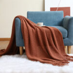 Office Sofa Nap Knitting Blanket - Image 6