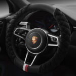 Universal Car Steering Wheel Cover Winter Decoration Cute 38cm Plush Footprint Auto Automobile Vehicle Steering Wheel Protector - Image 6