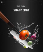 FINDKING 4 pièces en acier plaqué japonais professionnel octogonal poignée couteau de cuisine Nakiri Santoku couteaux utilitaires - Image 8