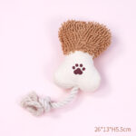 Pet Cotton Rope Toy Dog Sound Canvas Molar Teeth Cleaner Bite-resistant Rope Knot Training Dog Toys Dog Toothbrush Dog Toys - Image 2