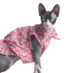 Cat Clothes Summer Thin Floral Dress Sphinx Hairless - Image 3