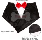 Wedding tuxedo big dog triangle scarf large dog golden hair ancient animal handsome pet scarf scarf - Image 3