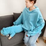 Tide Brand Plus Velvet Three-person Parent-child Dog Costume Male - Image 2