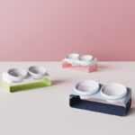 Pet Ceramic Slanting Double Bowl Anti-spill - Image 5