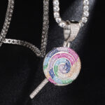 Rainbow lollipop necklace - Image 3