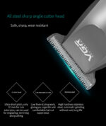V30 Professional Waterproof Hair TrimmerDisplay Men's Hair Clipper Grooming Low Noise Clipper Titanium Ceramic Blade Adult Razor - Image 3