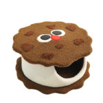 Nest Shaped Like A Sandwich Cookie For Cat Closed House For Sleeping Cold Proof For Autumn And Winter - Image 4