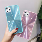 Mirror phone case with CD pattern