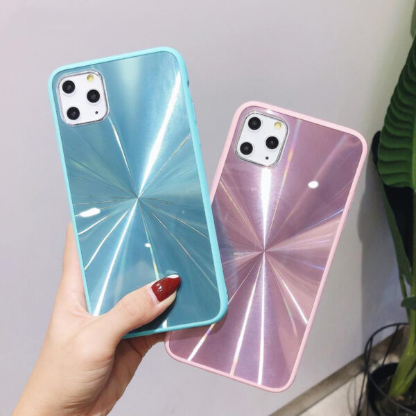 Mirror phone case with CD pattern