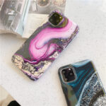 Colorful crystal marble pattern phone case - Image 2