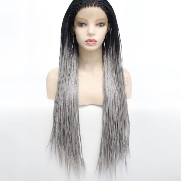 Grey Triple Strand Dirty Braided Headgear