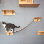 Cat climbing frame solid wood - Image 3
