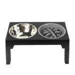 Pet Feeder Slow Feeding Bowl Lifting Dog Bowl Rack Neck Protection - Image 2