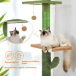 Cactus Cat Nest Cat Tree Integrated Cat Scratch Board Cat Toy Self-Hi Relieving Stuffy Solid Wood Cat Climbing Frame - Image 3