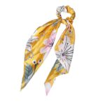 Fashion Long Streamer Printed Fabric Tie Hair Accessory For Ponytail Tie-up Hair Top Cuft - Image 3