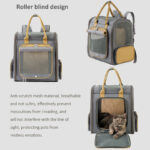 Large Capacity Oxford Cloth And PU Expandable Pet Bag - Image 6