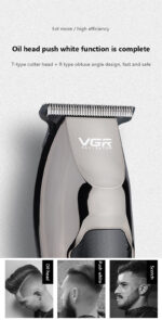 V30 Professional Waterproof Hair TrimmerDisplay Men's Hair Clipper Grooming Low Noise Clipper Titanium Ceramic Blade Adult Razor - Image 4