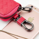 Car key case leather key case men's woven - Image 4